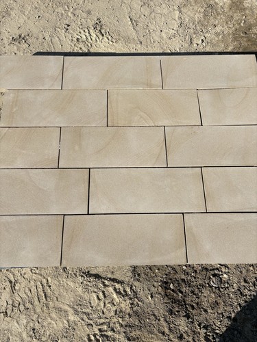 New sawn yorkstone walling - sawn,