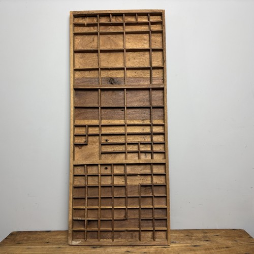 Vintage wooden printers tray - vintage,