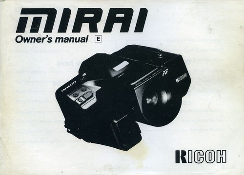 Ricoh mirai instruction manual - ricoh,