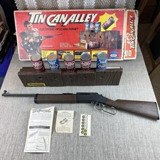 Tin Can Alley Shooting Game by Ideal 1976 Near Complete Original Dr. Pepper Cans