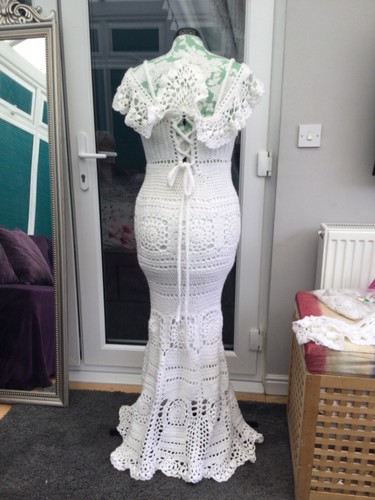 Wedding dress size - 12, in