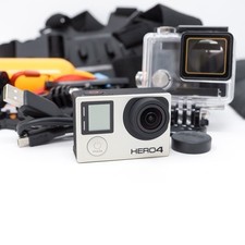 GoPro Hero 4 Black Edition 4K Action Camera Bundle - Excellent Condition