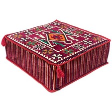 Large Burgundy Moroccan-Style