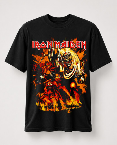 Iron maiden shirt number of - t,