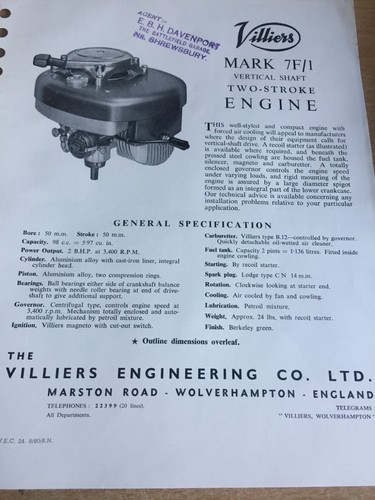 Villers original vintage 1960 - original,