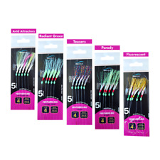 5 hooks Feather Rig Size 4 For Mackerel, Horse Mackerel, And Herring (5/10 pack)