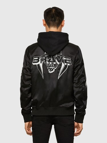 Diesel bomber jacket black - bomber,