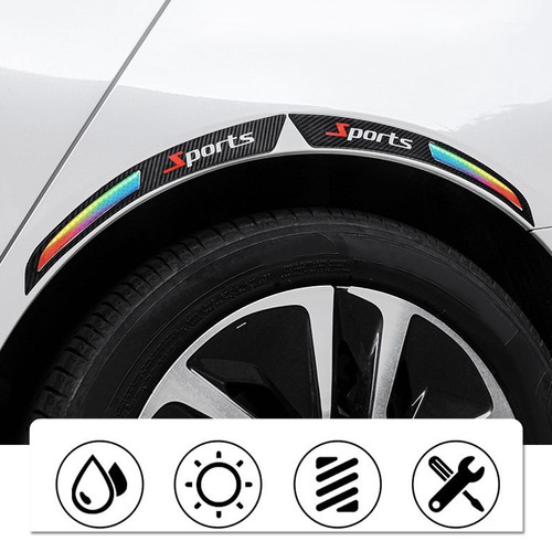 Reflective car wheel arch - car,