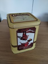Vintage Colman’s Mustard Kitchen Storage Tin with hinged lid