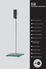 Speaker stands in gloss black