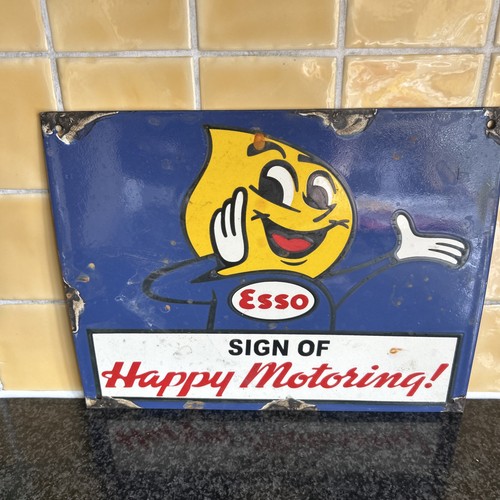 Esso oil sign happy - esso,