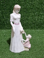Coalport Mum & Daughter Fine Bone China Figurine 20cm Loving Mothers Day Gift