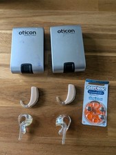 Pair Phonak Nathos Auto SP Hearing Aids With Case 