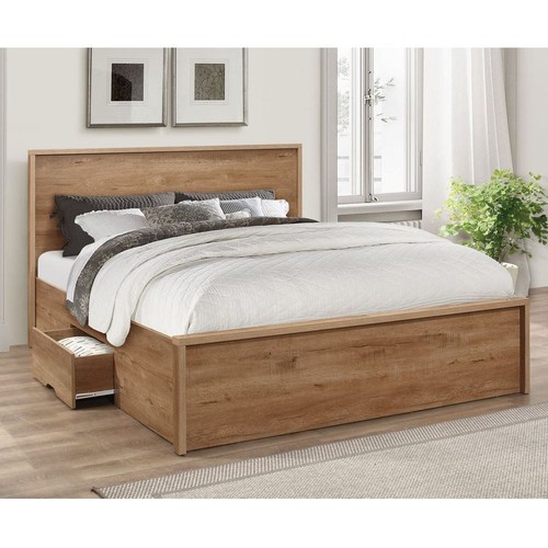 Wooden drawer storage - wooden, bed