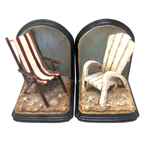 Beach chair bookends nautical - chair,