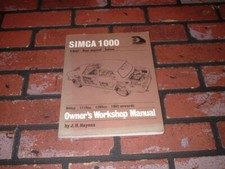 N.O.S SIMCA 1000 HAYNES