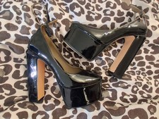 EGO Patent Black High Heels