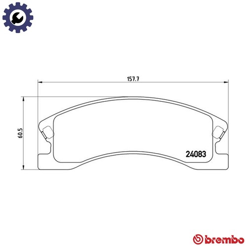Brake pad set - brake, disc