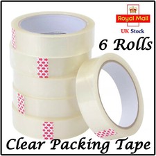 6X ROLLS CLEAR PARCEL PACKING