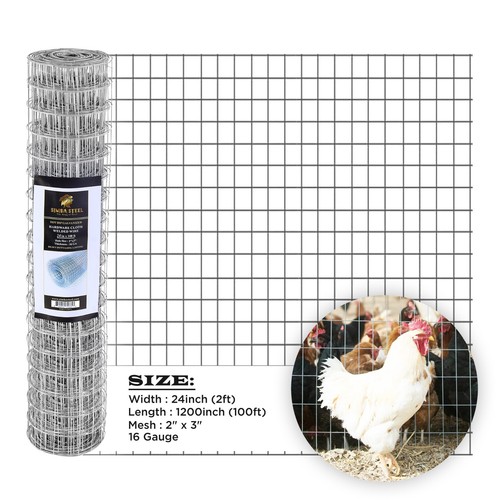 Galvanized welded wire - , fence