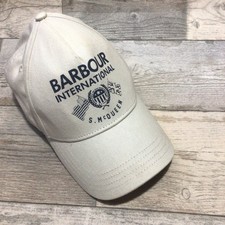 Barbour Int’l Mens Cream Steve McQueen Baseball Cap One Size Adjustable Ex Con
