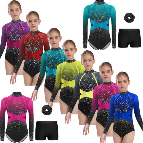 Girl long sleeve gymnastics - long,