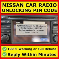 ✅ Nissan Radio Code Car Codes Micra Note Qashqai Almera Juke Connect | EXPRESS ✅