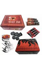 Hookah Charcoal Shisha Coal Quick Light 100 pcs Discs BOX Burner Sheesha Tablets