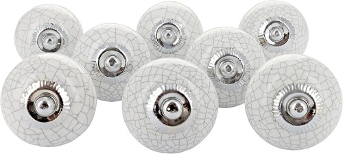 White crackle handmade design - crackle,
