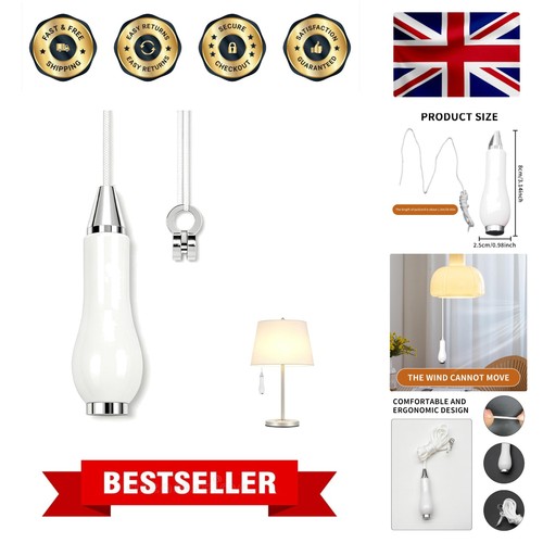Ceramic bathroom light pull - ceramic,