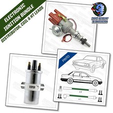 Ford Pinto engine Electronic Distributor High Energy Viper Coil Green HT Leads