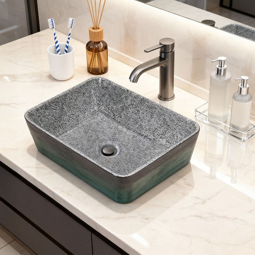 Bathroom ceramic basin counter - bathroom,