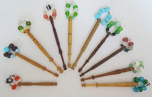 Antique lace bobbins victorian - bobbins,