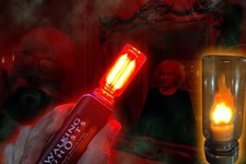 Séance Scrying Light & Safe Flickering Candle Rechargeable Ghost Hunt Lamp