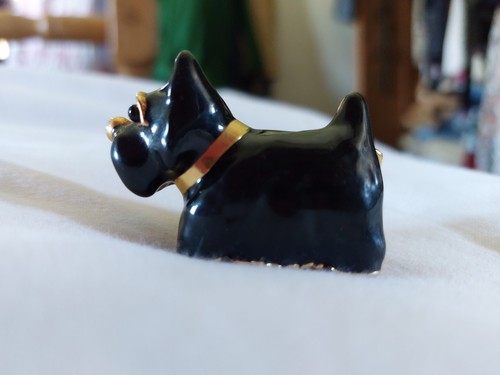 Scottie dog trinket - dog, box