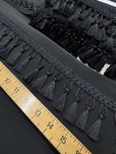 Black Tassel Fringe Trim
