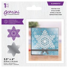 Crafter's Companion Gemini Christmas Doily Die Frosted Star Die Cut Star 10cm