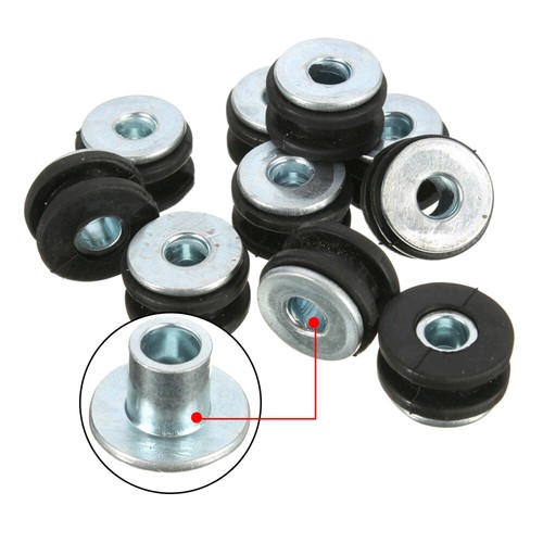 10x motorcycle rubber grommets - 10x,