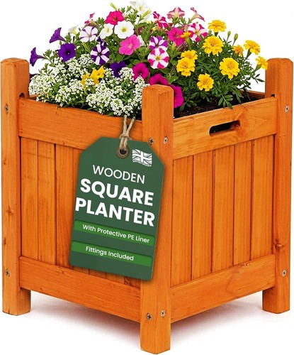 Garden planter with liner - pe,