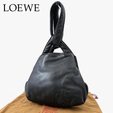 LOEWE Handbag Nappa Leather Balloon Black Authentic