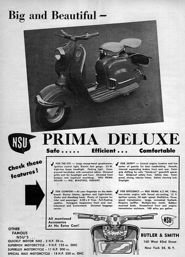 1956 nsu prima deluxe 150 - 1956,