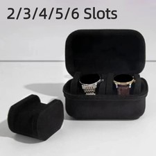 1pc Portable Watch Case 2/3/4/5/6 Slots Watch Box Watches Storage Bag Travel
