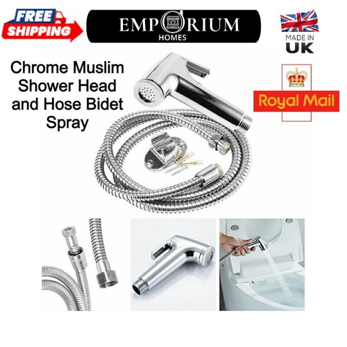 Chrome muslim shower - chrome, head