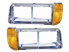 Head Lamp Bezel with Signal Lamp fits Freightliner FLD 112 120 Pair FL2510103