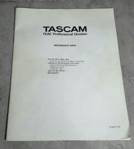 Vtg 1985 tascam - tascam, teac