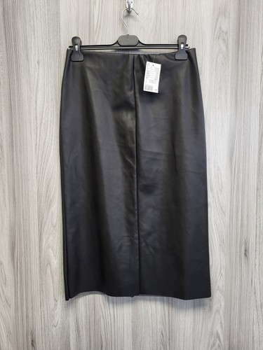 Black faux leather - faux,