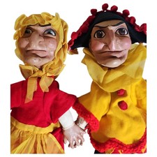 2 Antique Punch and Judy Czech