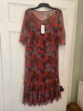 LK Bennett UK Multicolour Dress Size 18 Silk Blend