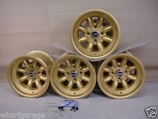 FORD CAPRI ESCORT CORTINA 9X13 DEEP DISH ALLOY WHEEL SET JBW MINILIGHT STYLE 