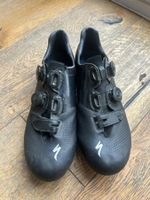 Specialized S-Works 6 Carbon Road Shoes EU 43.5 UK 9.25 Black 3 Bolt BOA Wire